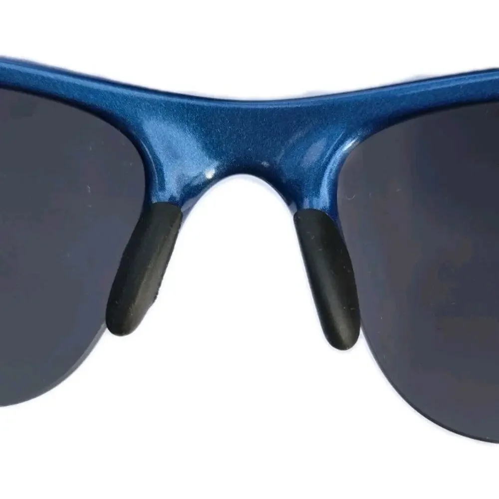 Oakley Sunglasses XL J DE Flak Jacket Metallic Blue Iridium Black Vintage 03-928
